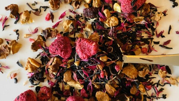Raspberry Muffin-Zwarte thee frambozen muffin